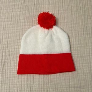 Red & White Winter hat